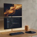 視覚を閉じ、香りを解き放つ。縦型デュアルモニターで作る『視線の余白』と、アート連動スマートディフューザー構築DIY