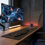 疲労を感知して光が身体を解きほぐす。QMK打鍵センシングと特定波長調光で作る自律回復デスク